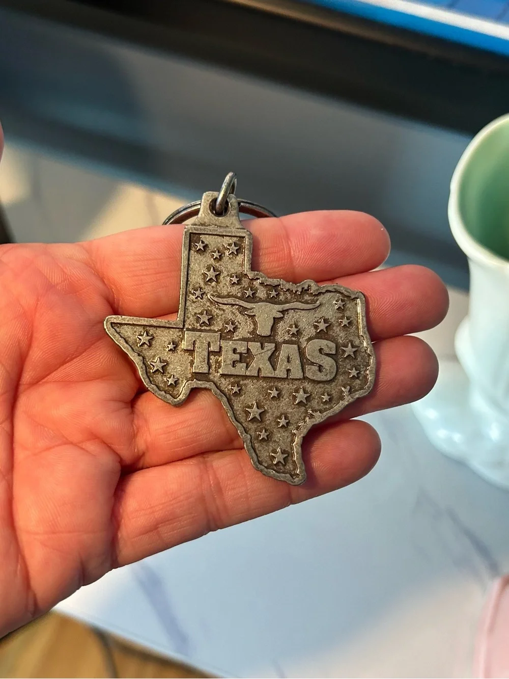 Texas shaped metal